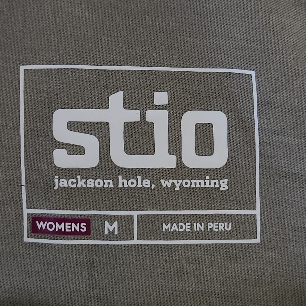 Stio Mountain Sol Tee Shirt Womens Medium Sage Flats Green Graphic 100740-310-MD - Picture 8 of 10